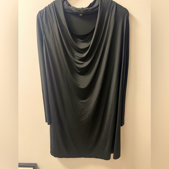 NWOT AllSaints Black Cowl Neck, Long Sleeve, Super Soft, Knee Length, Black, XS - Picture 2 of 8